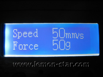 Min. speed and min. force